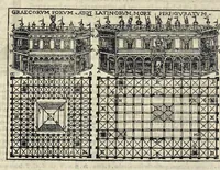 Picture 39 of 66 from Di Lucio Vitruuio Pollione De architectura libri dece : traducti de latino in vulgare, affigurati, cõmentati, & con mirando ordine insigniti: per il quale facilmente potrai trouare la multitudine de li abstrusi & reconditi vocabuli a li soi loci & in epsa tabula con summo studio expositi & enucleati ad immensa utilitate de ciascuno studioso & beniuolo di epsa opera (1521), leaf 161
