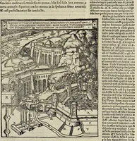 Picture 54 of 66 from Di Lucio Vitruuio Pollione De architectura libri dece : traducti de latino in vulgare, affigurati, cõmentati, & con mirando ordine insigniti: per il quale facilmente potrai trouare la multitudine de li abstrusi & reconditi vocabuli a li soi loci & in epsa tabula con summo studio expositi & enucleati ad immensa utilitate de ciascuno studioso & beniuolo di epsa opera (1521), leaf 294