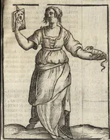 An illustration from Iconologia di Cesare Ripa perugino, caualier de' santi Mauritio & Lazaro. Divisa in tre libri, ne i quali si esprimono varie imagini di virtù, vitij, passioni humane, affetti, atti, discipline, humori, elementi, corpi celesti, prouincie d'Italia, fiumi, & altre materie infinite vtili ad ogni stato di persone. Ampliata dal sig. cav. Gio. Zaratino Castellini romano in questa vltima editione di imagini & discorsi, con indici copiosi, & ricorretta (1669)