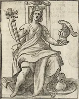 An illustration from Iconologia di Cesare Ripa perugino, caualier de' santi Mauritio & Lazaro. Divisa in tre libri, ne i quali si esprimono varie imagini di virtù, vitij, passioni humane, affetti, atti, discipline, humori, elementi, corpi celesti, prouincie d'Italia, fiumi, & altre materie infinite vtili ad ogni stato di persone. Ampliata dal sig. cav. Gio. Zaratino Castellini romano in questa vltima editione di imagini & discorsi, con indici copiosi, & ricorretta (1669)