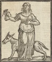 An illustration from Iconologia di Cesare Ripa perugino, caualier de' santi Mauritio & Lazaro. Divisa in tre libri, ne i quali si esprimono varie imagini di virtù, vitij, passioni humane, affetti, atti, discipline, humori, elementi, corpi celesti, prouincie d'Italia, fiumi, & altre materie infinite vtili ad ogni stato di persone. Ampliata dal sig. cav. Gio. Zaratino Castellini romano in questa vltima editione di imagini & discorsi, con indici copiosi, & ricorretta (1669)