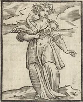 An illustration from Iconologia di Cesare Ripa perugino, caualier de' santi Mauritio & Lazaro. Divisa in tre libri, ne i quali si esprimono varie imagini di virtù, vitij, passioni humane, affetti, atti, discipline, humori, elementi, corpi celesti, prouincie d'Italia, fiumi, & altre materie infinite vtili ad ogni stato di persone. Ampliata dal sig. cav. Gio. Zaratino Castellini romano in questa vltima editione di imagini & discorsi, con indici copiosi, & ricorretta (1669)