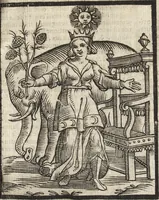 An illustration from Iconologia di Cesare Ripa perugino, caualier de' santi Mauritio & Lazaro. Divisa in tre libri, ne i quali si esprimono varie imagini di virtù, vitij, passioni humane, affetti, atti, discipline, humori, elementi, corpi celesti, prouincie d'Italia, fiumi, & altre materie infinite vtili ad ogni stato di persone. Ampliata dal sig. cav. Gio. Zaratino Castellini romano in questa vltima editione di imagini & discorsi, con indici copiosi, & ricorretta (1669)