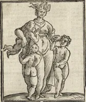An illustration from Iconologia di Cesare Ripa perugino, caualier de' santi Mauritio & Lazaro. Divisa in tre libri, ne i quali si esprimono varie imagini di virtù, vitij, passioni humane, affetti, atti, discipline, humori, elementi, corpi celesti, prouincie d'Italia, fiumi, & altre materie infinite vtili ad ogni stato di persone. Ampliata dal sig. cav. Gio. Zaratino Castellini romano in questa vltima editione di imagini & discorsi, con indici copiosi, & ricorretta (1669)