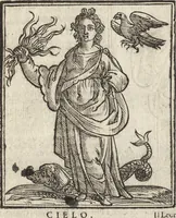 An illustration from Iconologia di Cesare Ripa perugino, caualier de' santi Mauritio & Lazaro. Divisa in tre libri, ne i quali si esprimono varie imagini di virtù, vitij, passioni humane, affetti, atti, discipline, humori, elementi, corpi celesti, prouincie d'Italia, fiumi, & altre materie infinite vtili ad ogni stato di persone. Ampliata dal sig. cav. Gio. Zaratino Castellini romano in questa vltima editione di imagini & discorsi, con indici copiosi, & ricorretta (1669)