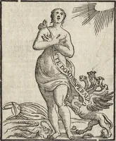 Picture 75 of 359 from Iconologia di Cesare Ripa perugino, caualier de' santi Mauritio & Lazaro. Divisa in tre libri, ne i quali si esprimono varie imagini di virtù, vitij, passioni humane, affetti, atti, discipline, humori, elementi, corpi celesti, prouincie d'Italia, fiumi, & altre materie infinite vtili ad ogni stato di persone. Ampliata dal sig. cav. Gio. Zaratino Castellini romano in questa vltima editione di imagini & discorsi, con indici copiosi, & ricorretta (1669), leaf 179