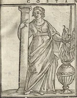 An illustration from Iconologia di Cesare Ripa perugino, caualier de' santi Mauritio & Lazaro. Divisa in tre libri, ne i quali si esprimono varie imagini di virtù, vitij, passioni humane, affetti, atti, discipline, humori, elementi, corpi celesti, prouincie d'Italia, fiumi, & altre materie infinite vtili ad ogni stato di persone. Ampliata dal sig. cav. Gio. Zaratino Castellini romano in questa vltima editione di imagini & discorsi, con indici copiosi, & ricorretta (1669)