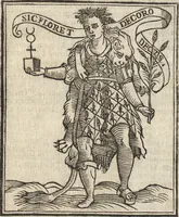 Picture 87 of 359 from Iconologia di Cesare Ripa perugino, caualier de' santi Mauritio & Lazaro. Divisa in tre libri, ne i quali si esprimono varie imagini di virtù, vitij, passioni humane, affetti, atti, discipline, humori, elementi, corpi celesti, prouincie d'Italia, fiumi, & altre materie infinite vtili ad ogni stato di persone. Ampliata dal sig. cav. Gio. Zaratino Castellini romano in questa vltima editione di imagini & discorsi, con indici copiosi, & ricorretta (1669), leaf 195