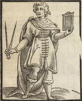 An illustration from Iconologia di Cesare Ripa perugino, caualier de' santi Mauritio & Lazaro. Divisa in tre libri, ne i quali si esprimono varie imagini di virtù, vitij, passioni humane, affetti, atti, discipline, humori, elementi, corpi celesti, prouincie d'Italia, fiumi, & altre materie infinite vtili ad ogni stato di persone. Ampliata dal sig. cav. Gio. Zaratino Castellini romano in questa vltima editione di imagini & discorsi, con indici copiosi, & ricorretta (1669)