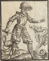 An illustration from Iconologia di Cesare Ripa perugino, caualier de' santi Mauritio & Lazaro. Divisa in tre libri, ne i quali si esprimono varie imagini di virtù, vitij, passioni humane, affetti, atti, discipline, humori, elementi, corpi celesti, prouincie d'Italia, fiumi, & altre materie infinite vtili ad ogni stato di persone. Ampliata dal sig. cav. Gio. Zaratino Castellini romano in questa vltima editione di imagini & discorsi, con indici copiosi, & ricorretta (1669)