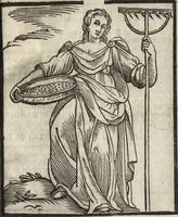 Picture 102 of 359 from Iconologia di Cesare Ripa perugino, caualier de' santi Mauritio & Lazaro. Divisa in tre libri, ne i quali si esprimono varie imagini di virtù, vitij, passioni humane, affetti, atti, discipline, humori, elementi, corpi celesti, prouincie d'Italia, fiumi, & altre materie infinite vtili ad ogni stato di persone. Ampliata dal sig. cav. Gio. Zaratino Castellini romano in questa vltima editione di imagini & discorsi, con indici copiosi, & ricorretta (1669), leaf 222