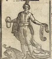 Picture 115 of 359 from Iconologia di Cesare Ripa perugino, caualier de' santi Mauritio & Lazaro. Divisa in tre libri, ne i quali si esprimono varie imagini di virtù, vitij, passioni humane, affetti, atti, discipline, humori, elementi, corpi celesti, prouincie d'Italia, fiumi, & altre materie infinite vtili ad ogni stato di persone. Ampliata dal sig. cav. Gio. Zaratino Castellini romano in questa vltima editione di imagini & discorsi, con indici copiosi, & ricorretta (1669), leaf 244