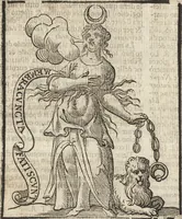 An illustration from Iconologia di Cesare Ripa perugino, caualier de' santi Mauritio & Lazaro. Divisa in tre libri, ne i quali si esprimono varie imagini di virtù, vitij, passioni humane, affetti, atti, discipline, humori, elementi, corpi celesti, prouincie d'Italia, fiumi, & altre materie infinite vtili ad ogni stato di persone. Ampliata dal sig. cav. Gio. Zaratino Castellini romano in questa vltima editione di imagini & discorsi, con indici copiosi, & ricorretta (1669)