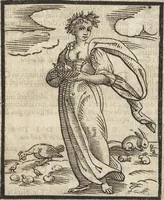 An illustration from Iconologia di Cesare Ripa perugino, caualier de' santi Mauritio & Lazaro. Divisa in tre libri, ne i quali si esprimono varie imagini di virtù, vitij, passioni humane, affetti, atti, discipline, humori, elementi, corpi celesti, prouincie d'Italia, fiumi, & altre materie infinite vtili ad ogni stato di persone. Ampliata dal sig. cav. Gio. Zaratino Castellini romano in questa vltima editione di imagini & discorsi, con indici copiosi, & ricorretta (1669)