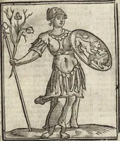 Picture 131 of 359 from Iconologia di Cesare Ripa perugino, caualier de' santi Mauritio & Lazaro. Divisa in tre libri, ne i quali si esprimono varie imagini di virtù, vitij, passioni humane, affetti, atti, discipline, humori, elementi, corpi celesti, prouincie d'Italia, fiumi, & altre materie infinite vtili ad ogni stato di persone. Ampliata dal sig. cav. Gio. Zaratino Castellini romano in questa vltima editione di imagini & discorsi, con indici copiosi, & ricorretta (1669), leaf 286