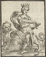 An illustration from Iconologia di Cesare Ripa perugino, caualier de' santi Mauritio & Lazaro. Divisa in tre libri, ne i quali si esprimono varie imagini di virtù, vitij, passioni humane, affetti, atti, discipline, humori, elementi, corpi celesti, prouincie d'Italia, fiumi, & altre materie infinite vtili ad ogni stato di persone. Ampliata dal sig. cav. Gio. Zaratino Castellini romano in questa vltima editione di imagini & discorsi, con indici copiosi, & ricorretta (1669)