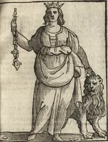 An illustration from Iconologia di Cesare Ripa perugino, caualier de' santi Mauritio & Lazaro. Divisa in tre libri, ne i quali si esprimono varie imagini di virtù, vitij, passioni humane, affetti, atti, discipline, humori, elementi, corpi celesti, prouincie d'Italia, fiumi, & altre materie infinite vtili ad ogni stato di persone. Ampliata dal sig. cav. Gio. Zaratino Castellini romano in questa vltima editione di imagini & discorsi, con indici copiosi, & ricorretta (1669)