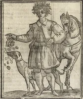 Picture 145 of 359 from Iconologia di Cesare Ripa perugino, caualier de' santi Mauritio & Lazaro. Divisa in tre libri, ne i quali si esprimono varie imagini di virtù, vitij, passioni humane, affetti, atti, discipline, humori, elementi, corpi celesti, prouincie d'Italia, fiumi, & altre materie infinite vtili ad ogni stato di persone. Ampliata dal sig. cav. Gio. Zaratino Castellini romano in questa vltima editione di imagini & discorsi, con indici copiosi, & ricorretta (1669), leaf 304