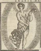 Picture 151 of 359 from Iconologia di Cesare Ripa perugino, caualier de' santi Mauritio & Lazaro. Divisa in tre libri, ne i quali si esprimono varie imagini di virtù, vitij, passioni humane, affetti, atti, discipline, humori, elementi, corpi celesti, prouincie d'Italia, fiumi, & altre materie infinite vtili ad ogni stato di persone. Ampliata dal sig. cav. Gio. Zaratino Castellini romano in questa vltima editione di imagini & discorsi, con indici copiosi, & ricorretta (1669), leaf 313