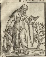 Picture 155 of 359 from Iconologia di Cesare Ripa perugino, caualier de' santi Mauritio & Lazaro. Divisa in tre libri, ne i quali si esprimono varie imagini di virtù, vitij, passioni humane, affetti, atti, discipline, humori, elementi, corpi celesti, prouincie d'Italia, fiumi, & altre materie infinite vtili ad ogni stato di persone. Ampliata dal sig. cav. Gio. Zaratino Castellini romano in questa vltima editione di imagini & discorsi, con indici copiosi, & ricorretta (1669), leaf 318