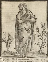 Picture 158 of 359 from Iconologia di Cesare Ripa perugino, caualier de' santi Mauritio & Lazaro. Divisa in tre libri, ne i quali si esprimono varie imagini di virtù, vitij, passioni humane, affetti, atti, discipline, humori, elementi, corpi celesti, prouincie d'Italia, fiumi, & altre materie infinite vtili ad ogni stato di persone. Ampliata dal sig. cav. Gio. Zaratino Castellini romano in questa vltima editione di imagini & discorsi, con indici copiosi, & ricorretta (1669), leaf 328