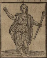 An illustration from Iconologia di Cesare Ripa perugino, caualier de' santi Mauritio & Lazaro. Divisa in tre libri, ne i quali si esprimono varie imagini di virtù, vitij, passioni humane, affetti, atti, discipline, humori, elementi, corpi celesti, prouincie d'Italia, fiumi, & altre materie infinite vtili ad ogni stato di persone. Ampliata dal sig. cav. Gio. Zaratino Castellini romano in questa vltima editione di imagini & discorsi, con indici copiosi, & ricorretta (1669)