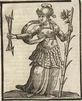 An illustration from Iconologia di Cesare Ripa perugino, caualier de' santi Mauritio & Lazaro. Divisa in tre libri, ne i quali si esprimono varie imagini di virtù, vitij, passioni humane, affetti, atti, discipline, humori, elementi, corpi celesti, prouincie d'Italia, fiumi, & altre materie infinite vtili ad ogni stato di persone. Ampliata dal sig. cav. Gio. Zaratino Castellini romano in questa vltima editione di imagini & discorsi, con indici copiosi, & ricorretta (1669)