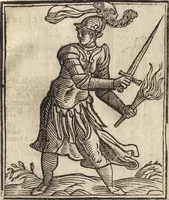 An illustration from Iconologia di Cesare Ripa perugino, caualier de' santi Mauritio & Lazaro. Divisa in tre libri, ne i quali si esprimono varie imagini di virtù, vitij, passioni humane, affetti, atti, discipline, humori, elementi, corpi celesti, prouincie d'Italia, fiumi, & altre materie infinite vtili ad ogni stato di persone. Ampliata dal sig. cav. Gio. Zaratino Castellini romano in questa vltima editione di imagini & discorsi, con indici copiosi, & ricorretta (1669)