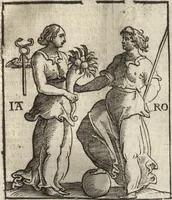 An illustration from Iconologia di Cesare Ripa perugino, caualier de' santi Mauritio & Lazaro. Divisa in tre libri, ne i quali si esprimono varie imagini di virtù, vitij, passioni humane, affetti, atti, discipline, humori, elementi, corpi celesti, prouincie d'Italia, fiumi, & altre materie infinite vtili ad ogni stato di persone. Ampliata dal sig. cav. Gio. Zaratino Castellini romano in questa vltima editione di imagini & discorsi, con indici copiosi, & ricorretta (1669)