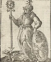 An illustration from Iconologia di Cesare Ripa perugino, caualier de' santi Mauritio & Lazaro. Divisa in tre libri, ne i quali si esprimono varie imagini di virtù, vitij, passioni humane, affetti, atti, discipline, humori, elementi, corpi celesti, prouincie d'Italia, fiumi, & altre materie infinite vtili ad ogni stato di persone. Ampliata dal sig. cav. Gio. Zaratino Castellini romano in questa vltima editione di imagini & discorsi, con indici copiosi, & ricorretta (1669)
