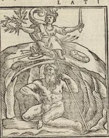 Picture 189 of 359 from Iconologia di Cesare Ripa perugino, caualier de' santi Mauritio & Lazaro. Divisa in tre libri, ne i quali si esprimono varie imagini di virtù, vitij, passioni humane, affetti, atti, discipline, humori, elementi, corpi celesti, prouincie d'Italia, fiumi, & altre materie infinite vtili ad ogni stato di persone. Ampliata dal sig. cav. Gio. Zaratino Castellini romano in questa vltima editione di imagini & discorsi, con indici copiosi, & ricorretta (1669), leaf 387