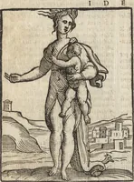 An illustration from Iconologia di Cesare Ripa perugino, caualier de' santi Mauritio & Lazaro. Divisa in tre libri, ne i quali si esprimono varie imagini di virtù, vitij, passioni humane, affetti, atti, discipline, humori, elementi, corpi celesti, prouincie d'Italia, fiumi, & altre materie infinite vtili ad ogni stato di persone. Ampliata dal sig. cav. Gio. Zaratino Castellini romano in questa vltima editione di imagini & discorsi, con indici copiosi, & ricorretta (1669)