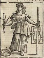 An illustration from Iconologia di Cesare Ripa perugino, caualier de' santi Mauritio & Lazaro. Divisa in tre libri, ne i quali si esprimono varie imagini di virtù, vitij, passioni humane, affetti, atti, discipline, humori, elementi, corpi celesti, prouincie d'Italia, fiumi, & altre materie infinite vtili ad ogni stato di persone. Ampliata dal sig. cav. Gio. Zaratino Castellini romano in questa vltima editione di imagini & discorsi, con indici copiosi, & ricorretta (1669)