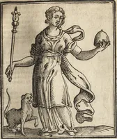 An illustration from Iconologia di Cesare Ripa perugino, caualier de' santi Mauritio & Lazaro. Divisa in tre libri, ne i quali si esprimono varie imagini di virtù, vitij, passioni humane, affetti, atti, discipline, humori, elementi, corpi celesti, prouincie d'Italia, fiumi, & altre materie infinite vtili ad ogni stato di persone. Ampliata dal sig. cav. Gio. Zaratino Castellini romano in questa vltima editione di imagini & discorsi, con indici copiosi, & ricorretta (1669)