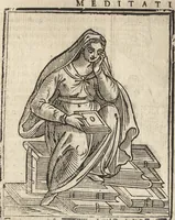 Picture 219 of 359 from Iconologia di Cesare Ripa perugino, caualier de' santi Mauritio & Lazaro. Divisa in tre libri, ne i quali si esprimono varie imagini di virtù, vitij, passioni humane, affetti, atti, discipline, humori, elementi, corpi celesti, prouincie d'Italia, fiumi, & altre materie infinite vtili ad ogni stato di persone. Ampliata dal sig. cav. Gio. Zaratino Castellini romano in questa vltima editione di imagini & discorsi, con indici copiosi, & ricorretta (1669), leaf 451