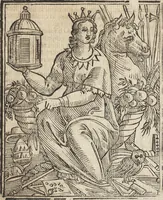 Picture 229 of 359 from Iconologia di Cesare Ripa perugino, caualier de' santi Mauritio & Lazaro. Divisa in tre libri, ne i quali si esprimono varie imagini di virtù, vitij, passioni humane, affetti, atti, discipline, humori, elementi, corpi celesti, prouincie d'Italia, fiumi, & altre materie infinite vtili ad ogni stato di persone. Ampliata dal sig. cav. Gio. Zaratino Castellini romano in questa vltima editione di imagini & discorsi, con indici copiosi, & ricorretta (1669), leaf 479