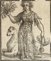 An illustration from Iconologia di Cesare Ripa perugino, caualier de' santi Mauritio & Lazaro. Divisa in tre libri, ne i quali si esprimono varie imagini di virtù, vitij, passioni humane, affetti, atti, discipline, humori, elementi, corpi celesti, prouincie d'Italia, fiumi, & altre materie infinite vtili ad ogni stato di persone. Ampliata dal sig. cav. Gio. Zaratino Castellini romano in questa vltima editione di imagini & discorsi, con indici copiosi, & ricorretta (1669)