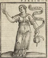 Picture 250 of 359 from Iconologia di Cesare Ripa perugino, caualier de' santi Mauritio & Lazaro. Divisa in tre libri, ne i quali si esprimono varie imagini di virtù, vitij, passioni humane, affetti, atti, discipline, humori, elementi, corpi celesti, prouincie d'Italia, fiumi, & altre materie infinite vtili ad ogni stato di persone. Ampliata dal sig. cav. Gio. Zaratino Castellini romano in questa vltima editione di imagini & discorsi, con indici copiosi, & ricorretta (1669), leaf 533