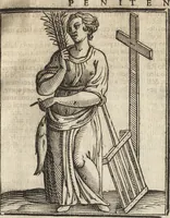 Picture 254 of 359 from Iconologia di Cesare Ripa perugino, caualier de' santi Mauritio & Lazaro. Divisa in tre libri, ne i quali si esprimono varie imagini di virtù, vitij, passioni humane, affetti, atti, discipline, humori, elementi, corpi celesti, prouincie d'Italia, fiumi, & altre materie infinite vtili ad ogni stato di persone. Ampliata dal sig. cav. Gio. Zaratino Castellini romano in questa vltima editione di imagini & discorsi, con indici copiosi, & ricorretta (1669), leaf 540