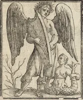 An illustration from Iconologia di Cesare Ripa perugino, caualier de' santi Mauritio & Lazaro. Divisa in tre libri, ne i quali si esprimono varie imagini di virtù, vitij, passioni humane, affetti, atti, discipline, humori, elementi, corpi celesti, prouincie d'Italia, fiumi, & altre materie infinite vtili ad ogni stato di persone. Ampliata dal sig. cav. Gio. Zaratino Castellini romano in questa vltima editione di imagini & discorsi, con indici copiosi, & ricorretta (1669)