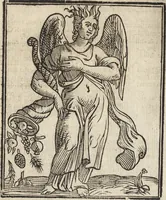 An illustration from Iconologia di Cesare Ripa perugino, caualier de' santi Mauritio & Lazaro. Divisa in tre libri, ne i quali si esprimono varie imagini di virtù, vitij, passioni humane, affetti, atti, discipline, humori, elementi, corpi celesti, prouincie d'Italia, fiumi, & altre materie infinite vtili ad ogni stato di persone. Ampliata dal sig. cav. Gio. Zaratino Castellini romano in questa vltima editione di imagini & discorsi, con indici copiosi, & ricorretta (1669)