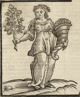 Picture 271 of 359 from Iconologia di Cesare Ripa perugino, caualier de' santi Mauritio & Lazaro. Divisa in tre libri, ne i quali si esprimono varie imagini di virtù, vitij, passioni humane, affetti, atti, discipline, humori, elementi, corpi celesti, prouincie d'Italia, fiumi, & altre materie infinite vtili ad ogni stato di persone. Ampliata dal sig. cav. Gio. Zaratino Castellini romano in questa vltima editione di imagini & discorsi, con indici copiosi, & ricorretta (1669), leaf 566