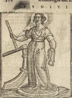 Picture 274 of 359 from Iconologia di Cesare Ripa perugino, caualier de' santi Mauritio & Lazaro. Divisa in tre libri, ne i quali si esprimono varie imagini di virtù, vitij, passioni humane, affetti, atti, discipline, humori, elementi, corpi celesti, prouincie d'Italia, fiumi, & altre materie infinite vtili ad ogni stato di persone. Ampliata dal sig. cav. Gio. Zaratino Castellini romano in questa vltima editione di imagini & discorsi, con indici copiosi, & ricorretta (1669), leaf 573