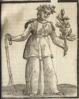 An illustration from Iconologia di Cesare Ripa perugino, caualier de' santi Mauritio & Lazaro. Divisa in tre libri, ne i quali si esprimono varie imagini di virtù, vitij, passioni humane, affetti, atti, discipline, humori, elementi, corpi celesti, prouincie d'Italia, fiumi, & altre materie infinite vtili ad ogni stato di persone. Ampliata dal sig. cav. Gio. Zaratino Castellini romano in questa vltima editione di imagini & discorsi, con indici copiosi, & ricorretta (1669)