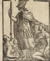 An illustration from Iconologia di Cesare Ripa perugino, caualier de' santi Mauritio & Lazaro. Divisa in tre libri, ne i quali si esprimono varie imagini di virtù, vitij, passioni humane, affetti, atti, discipline, humori, elementi, corpi celesti, prouincie d'Italia, fiumi, & altre materie infinite vtili ad ogni stato di persone. Ampliata dal sig. cav. Gio. Zaratino Castellini romano in questa vltima editione di imagini & discorsi, con indici copiosi, & ricorretta (1669)