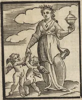Picture 285 of 359 from Iconologia di Cesare Ripa perugino, caualier de' santi Mauritio & Lazaro. Divisa in tre libri, ne i quali si esprimono varie imagini di virtù, vitij, passioni humane, affetti, atti, discipline, humori, elementi, corpi celesti, prouincie d'Italia, fiumi, & altre materie infinite vtili ad ogni stato di persone. Ampliata dal sig. cav. Gio. Zaratino Castellini romano in questa vltima editione di imagini & discorsi, con indici copiosi, & ricorretta (1669), leaf 591