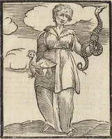An illustration from Iconologia di Cesare Ripa perugino, caualier de' santi Mauritio & Lazaro. Divisa in tre libri, ne i quali si esprimono varie imagini di virtù, vitij, passioni humane, affetti, atti, discipline, humori, elementi, corpi celesti, prouincie d'Italia, fiumi, & altre materie infinite vtili ad ogni stato di persone. Ampliata dal sig. cav. Gio. Zaratino Castellini romano in questa vltima editione di imagini & discorsi, con indici copiosi, & ricorretta (1669)