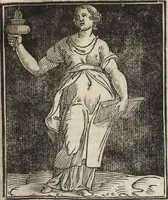 Picture 292 of 359 from Iconologia di Cesare Ripa perugino, caualier de' santi Mauritio & Lazaro. Divisa in tre libri, ne i quali si esprimono varie imagini di virtù, vitij, passioni humane, affetti, atti, discipline, humori, elementi, corpi celesti, prouincie d'Italia, fiumi, & altre materie infinite vtili ad ogni stato di persone. Ampliata dal sig. cav. Gio. Zaratino Castellini romano in questa vltima editione di imagini & discorsi, con indici copiosi, & ricorretta (1669), leaf 608