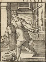 Picture 295 of 359 from Iconologia di Cesare Ripa perugino, caualier de' santi Mauritio & Lazaro. Divisa in tre libri, ne i quali si esprimono varie imagini di virtù, vitij, passioni humane, affetti, atti, discipline, humori, elementi, corpi celesti, prouincie d'Italia, fiumi, & altre materie infinite vtili ad ogni stato di persone. Ampliata dal sig. cav. Gio. Zaratino Castellini romano in questa vltima editione di imagini & discorsi, con indici copiosi, & ricorretta (1669), leaf 613
