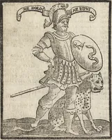 Picture 321 of 359 from Iconologia di Cesare Ripa perugino, caualier de' santi Mauritio & Lazaro. Divisa in tre libri, ne i quali si esprimono varie imagini di virtù, vitij, passioni humane, affetti, atti, discipline, humori, elementi, corpi celesti, prouincie d'Italia, fiumi, & altre materie infinite vtili ad ogni stato di persone. Ampliata dal sig. cav. Gio. Zaratino Castellini romano in questa vltima editione di imagini & discorsi, con indici copiosi, & ricorretta (1669), leaf 667